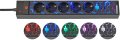 Gaming Steckdosenleiste GSL 05 5-fach mit 2 USB-Ladebuchsen 1,5m H05VV-F3G1.5 - Produktbild