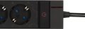 Gaming Steckdosenleiste GSL 05 5-fach mit 2 USB-Ladebuchsen 1,5m H05VV-F3G1.5 - Produktansicht
