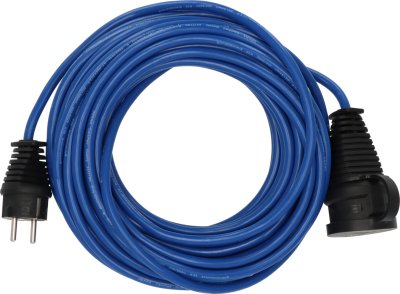 BREMAXX Verl&auml;ngerungskabel IP44 15m N05V3V3-F3G1,5 blau