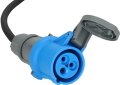 Industrie CEE Adapterkabel 230V IP44 25m H07RN-F 3G2,5 CEE 230V/16A Schutzkontakt-Stecker und CEE-Kupplung - Produktansicht