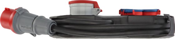 Stromstation CEE1 IP44 Stecker 400V/16A Steckdosen 1x CEE 400V/16A+3x 230V/16A - Produktansicht
