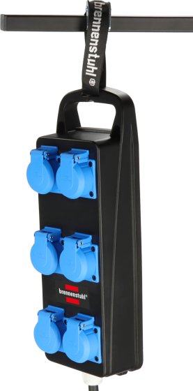 Portabler Stromverteiler BSV P 6x 230V/16A Steckdosen, CEE 400V/16A Stecker, 2m H07RN-F5G2.5 - Anwendungsbild