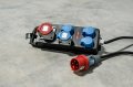 Portabler Stromverteiler BSV P 3x 230V/16A Steckdosen, 1x CEE 230V/16A, 1x CEE 400V/16A, 2m H07RN-F5G2.5 - Anwendungsbild
