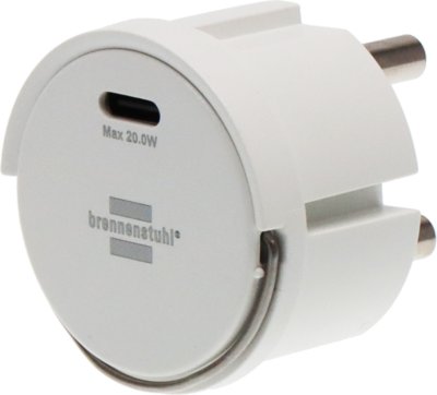 Steckdosenadapter USB C PD 20W wei&szlig;