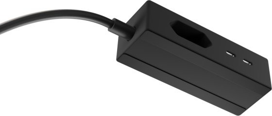 hugo! TRAVEL Steckdosenleiste mit USB C 20W PD und Euro Steckdose, deep black - Produktansicht