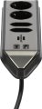 brennenstuhl®estilo Ecksteckdosenleiste 4-fach mit USB A und USB C PD 30W silber/schwarz - Produktansicht
