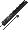 brennenstuhl&reg;Connect Premium-Line WiFi 26.000A &Uuml;berspannungsschutz-Steckdosenleiste 6-fach schwarz 1,8 m H05VV-F3G1,5