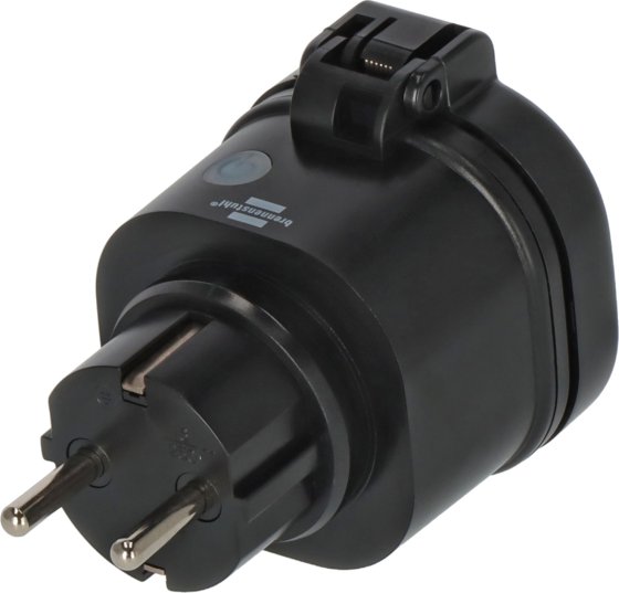 brennenstuhl®Connect WiFi Steckdose WA 3600 XS03 schwarz IP44 - Produktansicht