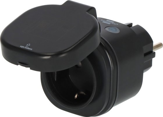 brennenstuhl®Connect WiFi Steckdose WA 3600 XS03 schwarz IP44 - Produktansicht