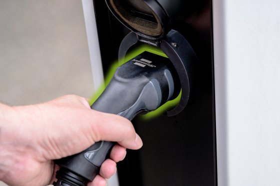 EV Typ 2 5m Ladekabel 22kW IP55 - Anwendungsbild