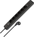 Überspannungsschutz-Steckdosenleiste 6-fach 13.500 A mit 1x USB C PD 20W, 1x USB A 20W, 2m H05VV-F 3G1,5 schwarz/anthrazit - Produktbild