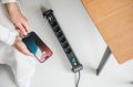 Premium-Alu-Line Steckdosenleiste 6-fach mit USB C PD 30W und USB A 18W 3m H05VV-F3G1,5 - Anwendungsbild