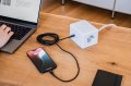 hugo! ONE Steckdosenw&uuml;rfel mit USB C 20W PD cream white - Anwendungsbild