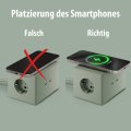 hugo! ONE Steckdosenw&uuml;rfel mit USB C 20W PD mint green - Anwendungsbild