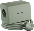 hugo! ONE Steckdosenwürfel mit USB C 20W PD mint green - Produktbild