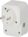 brennenstuhl&reg;Connect WiFi Steckdosenadapter WA 3600 PD01, 2x USB C, wei&szlig;/schwarz - Produktansicht