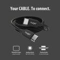 hugo! CABLE Ladekabel USB C 60W 1m deep black - Anwendungsbild