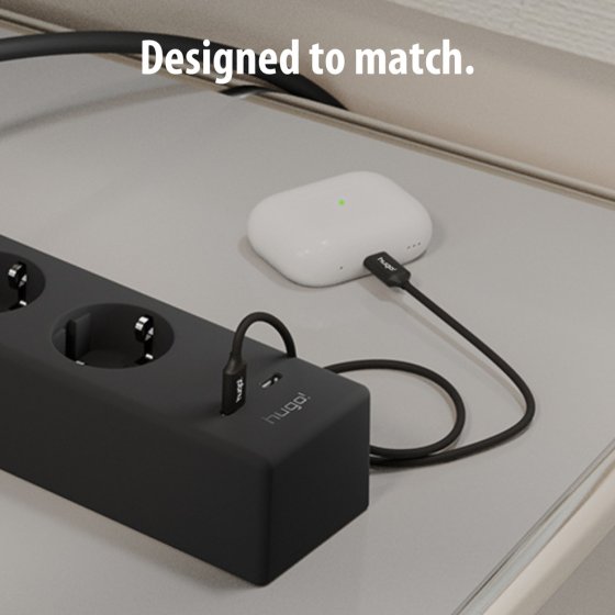 hugo! CABLE Ladekabel USB C 100W 2m deep black - Anwendungsbild