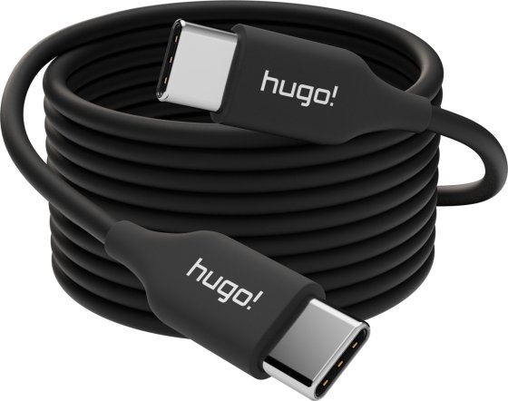 Brennenstuhl hugo! CABLE Ladekabel USB C 100W (Kabel USB C auf USB C, 100W Schnellladen, 2m Kabellänge) deep black - Produktbild