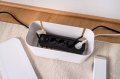 Kabelbox für Steckdosenleisten weiß - Anwendungsbild