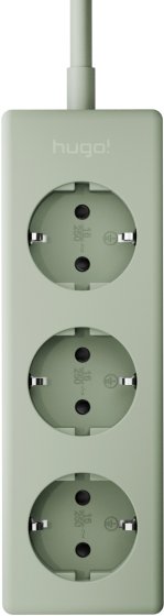 hugo! MAGNETIC Steckdosenleiste 3-fach mit magnetischer Unterseite, mint green - Produktansicht
