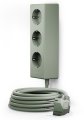 hugo! MAGNETIC Steckdosenleiste 3-fach mit magnetischer Unterseite, mint green - Produktbild