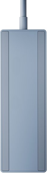 hugo! MAGNETIC Steckdosenleiste 3-fach mit magnetischer Unterseite, ice blue - Produktansicht
