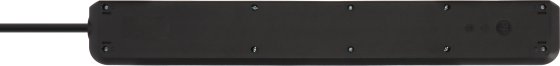Eco-Line Steckdosenleiste 8-fach schwarz 5m H05VV-F 3G1,5 - Produktansicht