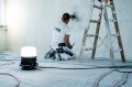 Professional LED 360° Baustrahler ORUM 10050 MRA, IP54, 11000lm, 4000K, Ra 97, 5m H07RN-F 3G1,5 - Einmal aufgestellt, rundum beleuchtet