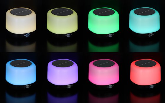 Akku Solar LED Outdoor Leuchte RGB GL 100 ASR, IP44, 340 lm - Anwendungsbild