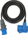 Camping CEE Verl&auml;ngerungskabel IP44 10m schwarz H07RN-F 3G2,5 CEE-Stecker, Winkelkupplung 230V/16A - Produktansicht