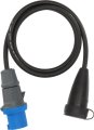 Adapter-Leitung CEE auf Schutzkontakt  IP44 1,5m H07RN-F 3G2,5 schwarz CEE 230V/16A Stecker und Schutzkontakt-Kupplung - Produktansicht