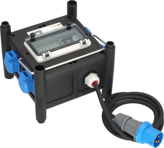 Kompakter Gummi-Stromverteiler BSV 3 FI/16-4 IP44&nbsp;2m H07RN-F3G2,5 - Produktansicht