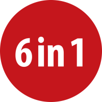 Kompakte Multifunktions-Taschenlampe mit 6 integrierten Tools