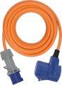 Camping CEE Verl&auml;ngerungskabel IP44 10m orange H07RN-F 3G2,5 CEE-Stecker, Winkelkupplung 230V/16A - Produktansicht