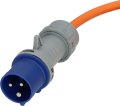 Camping CEE Verl&auml;ngerungskabel IP44 10m orange H07RN-F 3G2,5 CEE-Stecker, Winkelkupplung 230V/16A - Produktansicht