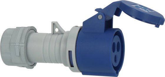 CEE-Kupplung 230V/16A IP44 mit LED Spannungsanzeige - Produktbild