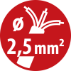 Garant CEE 2 IP44 Industrie-/Baustellen-Kabeltrommel 25m H07RN-F 3G2,5