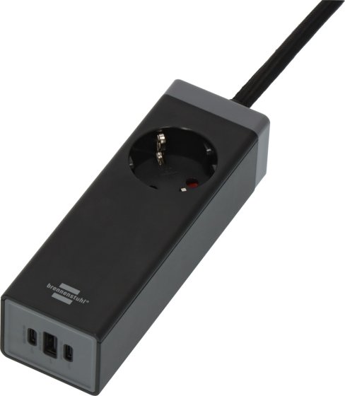 USB C Ladeger&auml;t mit 2x USB C 65W PD, 1x USB A 18W und Schutzkontakt-Steckdose - Produktbild