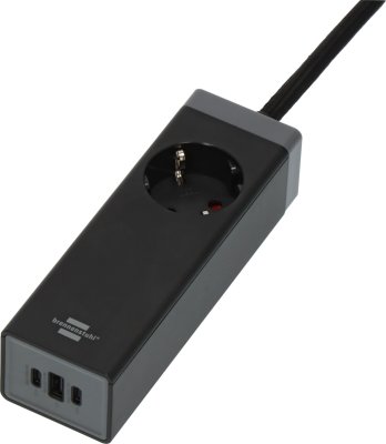 USB C Ladeger&auml;t mit 2x USB C 65W PD, 1x USB A 18W und Schutzkontakt-Steckdose