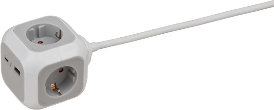 ALEA-Power USB-Charger Steckdosenw&uuml;rfel 4-fach, 1,4m&nbsp;H05VV-F 3G1,5 - Produktansicht
