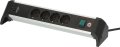 Alu-Office-Line Steckdosenleiste mit USB C PD-Ladefunktion 4-fach 1,8m H05VV-F 3G1,5 - Produktansicht