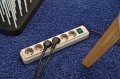Eco-Line Steckdosenleiste mit Schalter 4 Schutzkontakt- und 4 Euro-Steckdosen schwarz 1,5m H05VV-F 3G1,5 - 