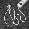Eco-Line Steckdosenleiste mit Schalter 4 Schutzkontakt- und 4 Euro-Steckdosen schwarz 1,5m H05VV-F 3G1,5 - 