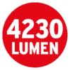 Chip-LED-Leuchte L CN 150 V2 PIR IP44 mit Infrarot-Bewegungsmelder 50W 4230lm Energieeffizienzklasse A+