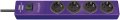 hugo! Steckdosenleiste 4-fach violett 2m H05VV-F 3G1,5 - 