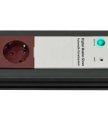 Premium-Line 30.000A &Uuml;berspannungsschutz-Automatiksteckdosenleiste 7-fach schwarz/lichtgrau 3m H05VV-F 3G1,5 1xMaster 2xSlave 4xPermanent - 