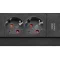 Premium-Web-Line Internet-Steckdosenleiste 4-fach schwarz 3m H05VV-F 3G1,5 2xMaster 2xSlave - 