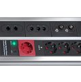 Premium-Protect-Line 120.000A &Uuml;berspannungsschutz-Automatiksteckdosenleiste 9-fach Duo 3m H05VV-F 3G1,5 RJ11/RJ45/Koax 1xMaster 4xSlave 4xPermanent - 