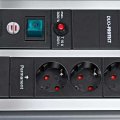 Premium-Protect-Line 120.000A &Uuml;berspannungsschutz-Automatiksteckdosenleiste 9-fach Duo 3m H05VV-F 3G1,5 RJ11/RJ45/Koax 1xMaster 4xSlave 4xPermanent - 